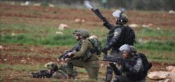 Palestinian Protester shot dead in a clash between Israeli soldiers and Palestinians demonstrating against illegal settlements in the west bank