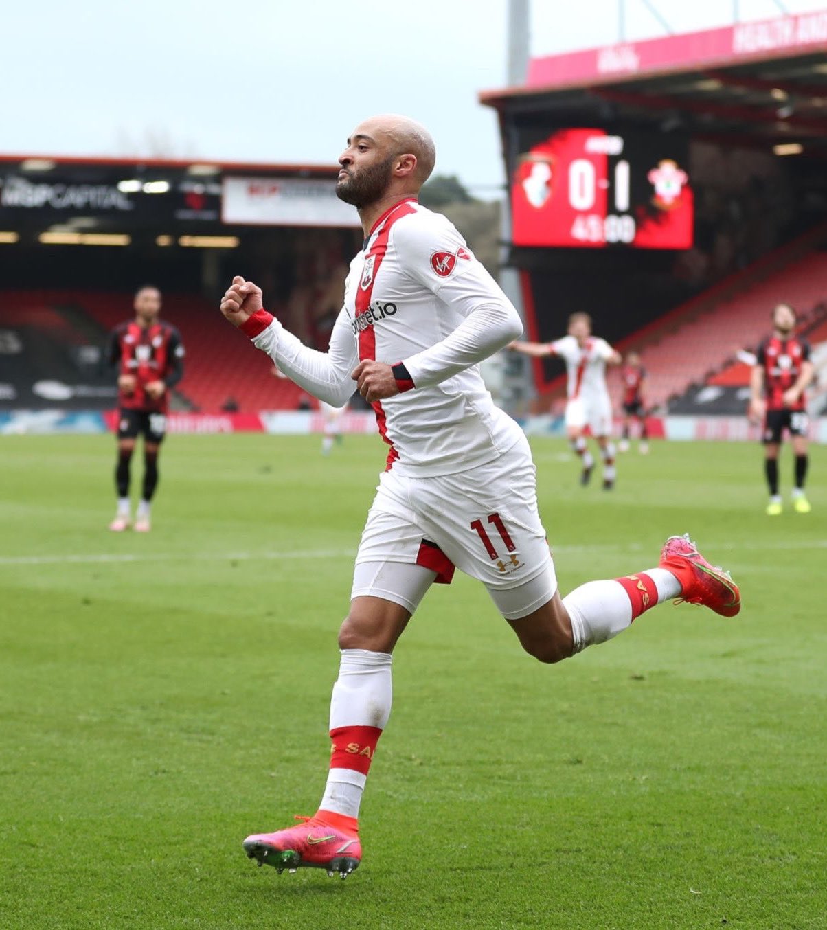FA Cup Quarter-Final fixture between Bournemouth and Southampton - Redmond celebrates his first