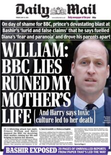 Daily Mail – Princes’ ‘blistering attack’ & Harry ‘goes nuclear’