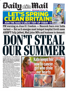 Daily Mail – Don’t steal summer 2021