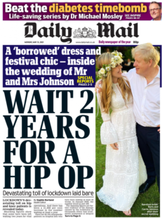 Daily Mail – 2 years for a hip op, the toll of lockdown