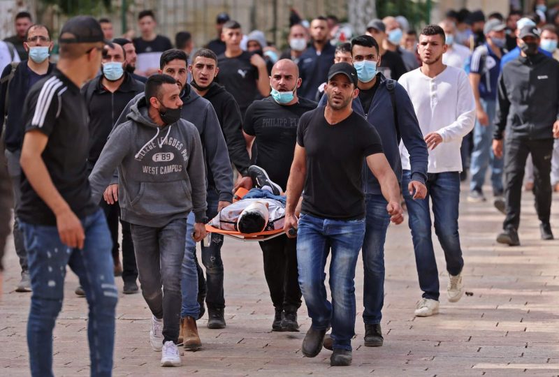 BREAKING: at least 215 wounded as Israeli forces raid Al-Aqsa compound