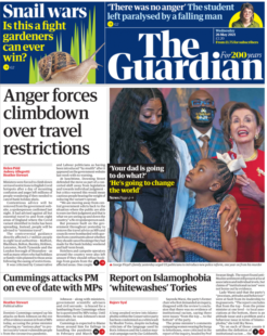 The Guardian – George Floyd, 1 year on – Cummings attack on the PM