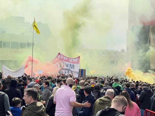 Manchester United protests: FA investigating as police condemn 'completely unacceptable' violence