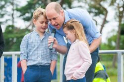 William, George and Charlotte appear at running event on Father’s Day