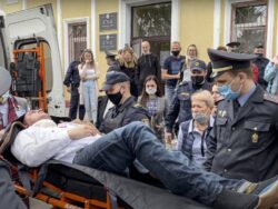 Belarusian activist stabs himself in court