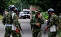 Dozens wounded as car bomb hits Colombia military base