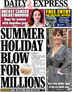 Daily Express – Summer 2021 ‘left in tatters’ for millions