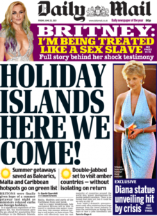 Daily Mail – Holiday islands here we come
