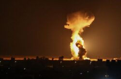 Israel bombs Gaza with airstrikes in retaliation for Hamas incendiary balloons