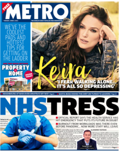 Metro – NHS stress, future of healthcare system threatened – govt report 