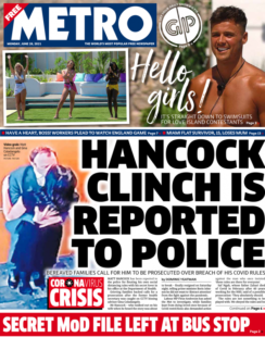 The Metro – Matt Hancock reported to police