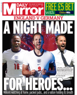 Daily Mirror – Euro 2020: ENG v GER