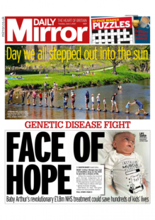 Daily Mirror – Baby Arthur first in UK to have £1.8m drug on the NHS