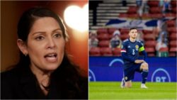 Priti Patel: Footballers take the knee as gesture politics – fans can boo if they want