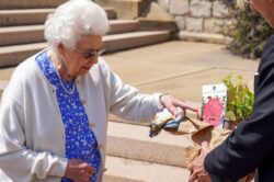 Queen marks Philip’s 100th birthday by planting Duke of Edinburgh rose