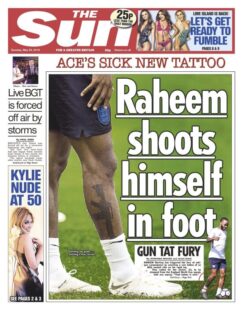 Raheem Sterling sparks fury by unveiling M16 assault rifle tattoo
