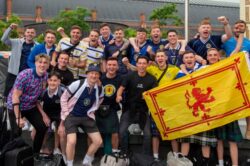 Euro 2020: England v Scotland - Scots football fans arrive all kilted up with nowhere to go