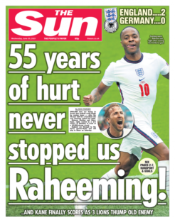 The Sun – 55 yrs of hurt never stopped Raheem