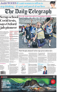 The Daily Telegraph – Scrap school Covid tests, says Oxford jab pioneer