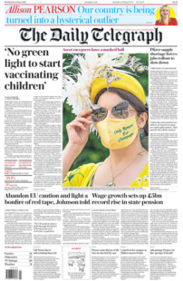 The Daily Telegraph – No green light to vaccinate kids