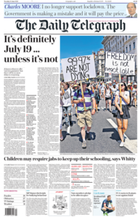 The Telegraph – It’s definitely July 19 … unless its not