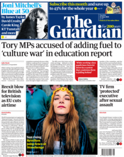 The Guardian - Tory MPs accused of adding fuel to ‘culture war’ in education report