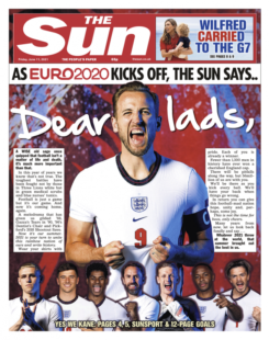 The Sun – Euro 2020 – ‘Dear lads’