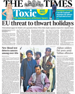 The Times – EU threat to thwart holidays
