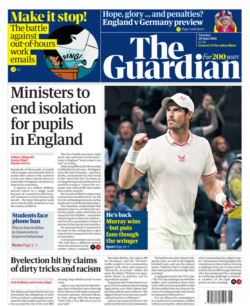 The Guardian – Ministers to end isolation for pupils in England