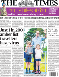 The Times – Just 1 in 200 amber list travellers have virus