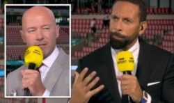After England’s loss, Alan Shearer and Rio Ferdinand disagree in clash about Harry Kane.