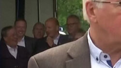 German minister caught laughing during speech mourning Germany flood victims