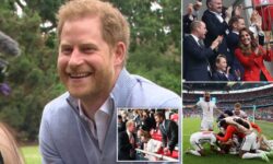 Prince Harry and William texting over England-Germany Win