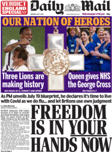 Daily Mail – Freedom Day in your hands