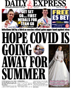 The Express – ‘Hope Covid is going away for summer’