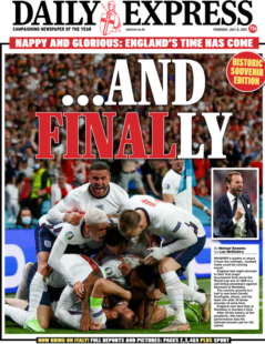 Daily Express – Euro 2020: England’s time has come