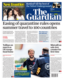 The Guardian – Easing of rules opens travel to 100 countries