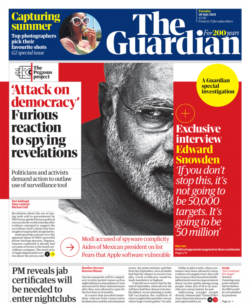 Guardian – Spying revelations ‘attack on democracy’