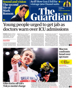 The Guardian – ‘Young people urged to get jab’