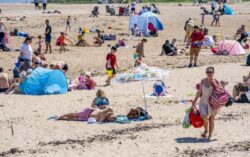 Children treated for sunburn as UK bakes on year’s hottest weekend
