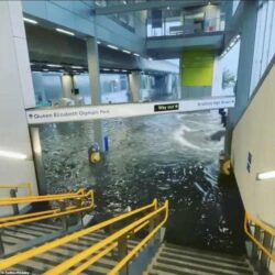 Flooded London hospitals ask patients to stay away