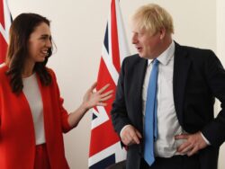 New Zealand not willing to risk UK-style ‘live with Covid’ policy, says Jacinda Ardern