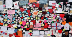 Hundreds of touching messages of support left on the mural of Marcus Rashford