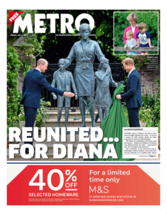 Metro – William and Harry reunited for Diana
