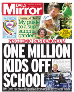 Daily Mirror – One million kids off school