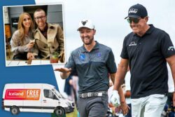 Iceland man Nick Poppleton plays it cool with Phil Mickelson