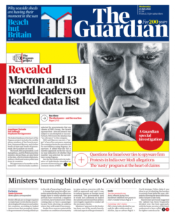 The Guardian – Macron, 13 leaders on leaked data list