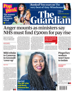 The Guardian – ‘NHS must find £500m for pay rise’