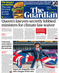 The Guardian – ‘Queen’s lawyer lobbied for climate law waiver’
